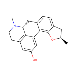 C[C@@H]1Cc2ccc3c(c2O1)-c1cc(O)cc2c1[C@@H](C3)N(C)CC2 ZINC000045354767