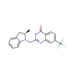 C[C@@H]1Cc2ccccc2N1Cc1nc2cc(C(F)(F)F)ccc2c(=O)[nH]1 ZINC000008578214