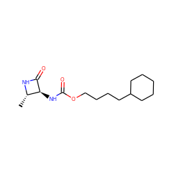 C[C@@H]1NC(=O)[C@H]1NC(=O)OCCCCC1CCCCC1 ZINC000218373437