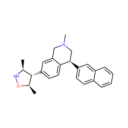 C[C@@H]1NO[C@H](C)[C@H]1c1ccc2c(c1)CN(C)C[C@H]2c1ccc2ccccc2c1 ZINC001772641207