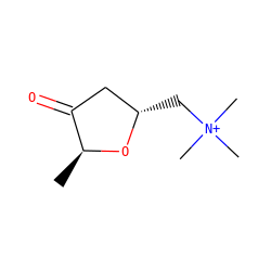 C[C@@H]1O[C@@H](C[N+](C)(C)C)CC1=O ZINC000013455010