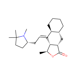 C[C@@H]1OC(=O)[C@H]2C[C@H]3CCCC[C@@H]3/C(=C/C[C@@H]3CCC(C)(C)N3C)[C@@H]12 ZINC000034802102