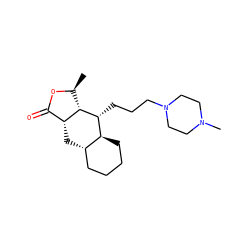 C[C@@H]1OC(=O)[C@H]2C[C@H]3CCCC[C@@H]3[C@@H](CCCN3CCN(C)CC3)[C@@H]12 ZINC000028002484