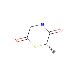 C[C@@H]1SC(=O)CNC1=O ZINC000027878434
