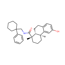 C[C@]1(C(=O)NCC2(c3ccccc3)CCCCC2)CCC[C@]2(C)c3cc(O)ccc3CC[C@@H]12 ZINC000028526538