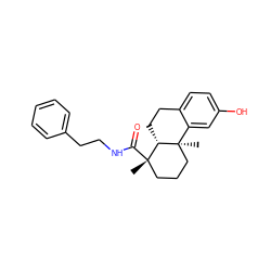 C[C@]1(C(=O)NCCc2ccccc2)CCC[C@]2(C)c3cc(O)ccc3CC[C@@H]12 ZINC000028524510