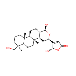 C[C@]1(CO)CCC[C@@]2(C)[C@@H]1CC[C@]1(C)[C@@H]2CC[C@@H]2[C@@H](O)O[C@@H](C3=CC(=O)O[C@@H]3O)C[C@H]21 ZINC000040954045