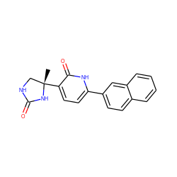 C[C@]1(c2ccc(-c3ccc4ccccc4c3)[nH]c2=O)CNC(=O)N1 ZINC000071331660