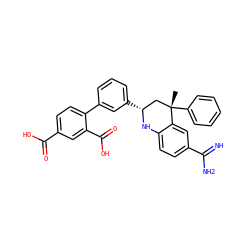 C[C@]1(c2ccccc2)C[C@@H](c2cccc(-c3ccc(C(=O)O)cc3C(=O)O)c2)Nc2ccc(C(=N)N)cc21 ZINC000103240961