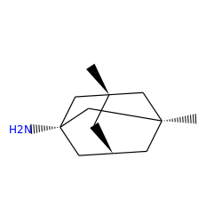 C[C@]12C[C@@H]3C[C@](C)(C1)C[C@@](N)(C3)C2 ZINC000100210150