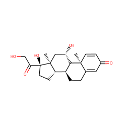 C[C@]12C[C@H](O)[C@H]3[C@@H](CCC4=CC(=O)C=C[C@@]43C)[C@@H]1CC[C@]2(O)C(=O)CO ZINC000003833821