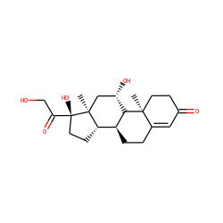 C[C@]12C[C@H](O)[C@H]3[C@@H](CCC4=CC(=O)CC[C@@]43C)[C@@H]1CC[C@]2(O)C(=O)CO ZINC000013540519