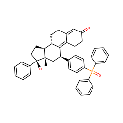 C[C@]12C[C@H](c3ccc(P(=O)(c4ccccc4)c4ccccc4)cc3)C3=C4CCC(=O)C=C4CC[C@H]3[C@@H]1CC[C@@]2(O)c1ccccc1 ZINC000034633706