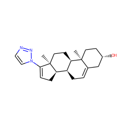 C[C@]12CC[C@@H]3[C@@H](CC=C4C[C@@H](O)CC[C@@]43C)[C@H]1CC=C2n1ccnn1 ZINC000026398959