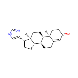 C[C@]12CC[C@@H]3[C@@H](CCC4=CC(=O)CC[C@@]43C)[C@@H]1CC[C@@H]2c1c[nH]cn1 ZINC000026982394