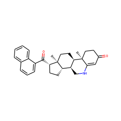 C[C@]12CC[C@@H]3[C@@H](CNC4=CC(=O)CC[C@@]43C)[C@@H]1CC[C@@H]2C(=O)c1cccc2ccccc12 ZINC000026401761