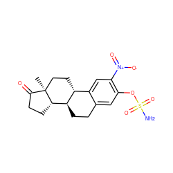 C[C@]12CC[C@@H]3c4cc([N+](=O)[O-])c(OS(N)(=O)=O)cc4CC[C@H]3[C@@H]1CCC2=O ZINC000034097673