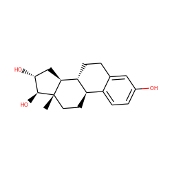 C[C@]12CC[C@@H]3c4ccc(O)cc4CC[C@H]3[C@@H]1C[C@@H](O)[C@@H]2O ZINC000003815418