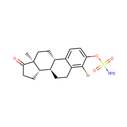 C[C@]12CC[C@@H]3c4ccc(OS(N)(=O)=O)c(Br)c4CC[C@H]3[C@@H]1CCC2=O ZINC000034630675