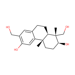 C[C@]12CC[C@H](O)[C@@](C)(CO)[C@@H]1CCc1cc(CO)c(O)cc12 ZINC000013600398