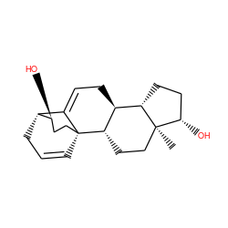 C[C@]12CC[C@H]3[C@@H](CC=C4[C@H]5CC=C[C@]43CC[C@@H]5O)[C@@H]1CC[C@@H]2O ZINC000028896668