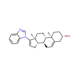 C[C@]12CC[C@H]3[C@@H](CC=C4C[C@@H](O)CC[C@@]43C)[C@@H]1CC=C2n1cnc2ccccc21 ZINC000006718442