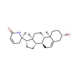 C[C@]12CC[C@H]3[C@@H](CC=C4C[C@@H](O)CC[C@@]43C)[C@@H]1CC[C@@H]2[C@@]1(C)CC=CC(=O)N1 ZINC000064415753