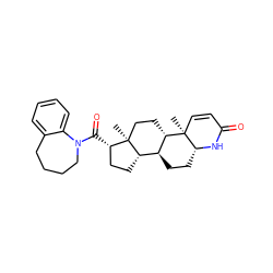 C[C@]12CC[C@H]3[C@@H](CC[C@H]4NC(=O)C=C[C@]34C)[C@@H]1CC[C@@H]2C(=O)N1CCCCc2ccccc21 ZINC000013742740