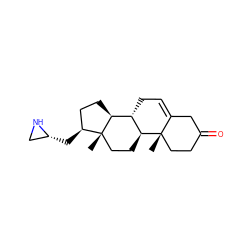 C[C@]12CCC(=O)CC1=CC[C@@H]1[C@@H]2CC[C@@]2(C)[C@H]1CC[C@@H]2C[C@@H]1CN1 ZINC000118930179