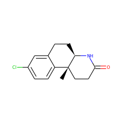 C[C@]12CCC(=O)N[C@@H]1CCc1cc(Cl)ccc12 ZINC000013861372