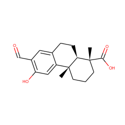 C[C@]12CCC[C@@](C)(C(=O)O)[C@@H]1CCc1cc(C=O)c(O)cc12 ZINC000013600402