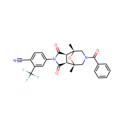 C[C@]12CN(C(=O)c3ccccc3)C[C@](C)(O1)[C@@H]1C(=O)N(c3ccc(C#N)c(C(F)(F)F)c3)C(=O)[C@@H]12 ZINC000058506218