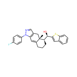 C[C@]12Cc3cnn(-c4ccc(F)cc4)c3C=C1CCC[C@@H]2[C@@H](O)c1cc2ccccc2s1 ZINC000014970172