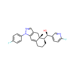 C[C@]12Cc3cnn(-c4ccc(F)cc4)c3C=C1CCC[C@@H]2[C@@H](O)c1ccc(F)nc1 ZINC000028523641