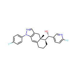 C[C@]12Cc3cnn(-c4ccc(F)cc4)c3C=C1CCC[C@@H]2[C@H](O)c1ccc(F)nc1 ZINC000028522216