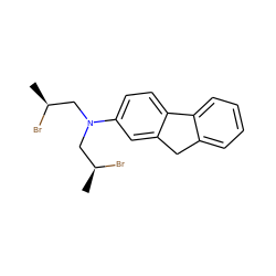 C[C@H](Br)CN(C[C@H](C)Br)c1ccc2c(c1)Cc1ccccc1-2 ZINC000001678226