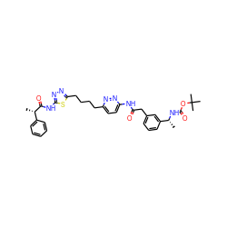 C[C@H](C(=O)Nc1nnc(CCCCc2ccc(NC(=O)Cc3cccc([C@@H](C)NC(=O)OC(C)(C)C)c3)nn2)s1)c1ccccc1 ZINC000169698565