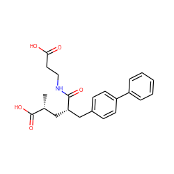 C[C@H](C[C@@H](Cc1ccc(-c2ccccc2)cc1)C(=O)NCCC(=O)O)C(=O)O ZINC000013741338