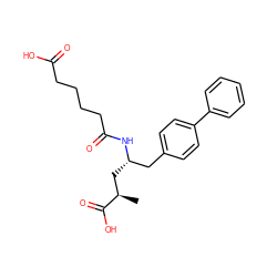 C[C@H](C[C@@H](Cc1ccc(-c2ccccc2)cc1)NC(=O)CCCCC(=O)O)C(=O)O ZINC000013741345