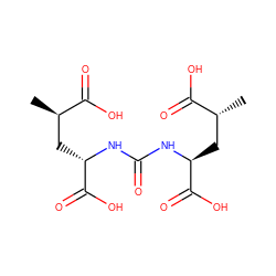 C[C@H](C[C@H](NC(=O)N[C@@H](C[C@@H](C)C(=O)O)C(=O)O)C(=O)O)C(=O)O ZINC000013529667