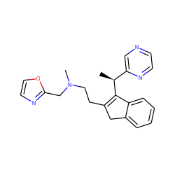 C[C@H](C1=C(CCN(C)Cc2ncco2)Cc2ccccc21)c1cnccn1 ZINC000066076824