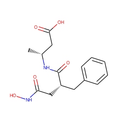 C[C@H](CC(=O)O)NC(=O)[C@@H](CC(=O)NO)Cc1ccccc1 ZINC000001533176