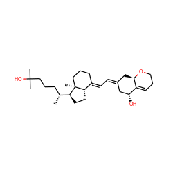 C[C@H](CCCC(C)(C)O)[C@@H]1CC[C@H]2/C(=C/C=C3\C[C@@H](O)C4=CCCO[C@@H]4C3)CCC[C@]12C ZINC000028865752