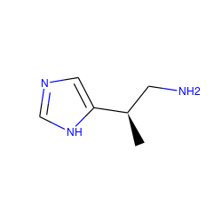 C[C@H](CN)c1cnc[nH]1 ZINC000013524465