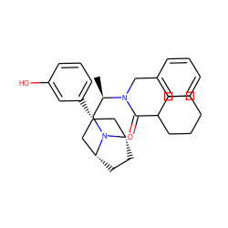 C[C@H](CN1[C@H]2CC[C@@H]1C[C@H](c1cccc(O)c1)C2)N(Cc1ccccc1)C(=O)C1CCCCC1 ZINC001772643525