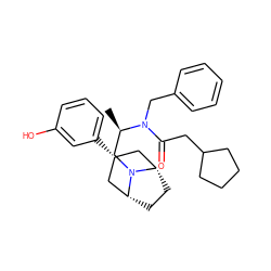 C[C@H](CN1[C@H]2CC[C@@H]1C[C@H](c1cccc(O)c1)C2)N(Cc1ccccc1)C(=O)CC1CCCC1 ZINC000166622859