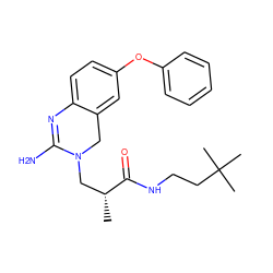 C[C@H](CN1Cc2cc(Oc3ccccc3)ccc2N=C1N)C(=O)NCCC(C)(C)C ZINC000219072926