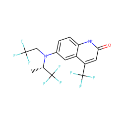 C[C@H](N(CC(F)(F)F)c1ccc2[nH]c(=O)cc(C(F)(F)F)c2c1)C(F)(F)F ZINC000014968531