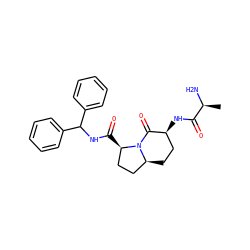 C[C@H](N)C(=O)N[C@H]1CC[C@H]2CC[C@@H](C(=O)NC(c3ccccc3)c3ccccc3)N2C1=O ZINC000013581534