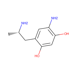 C[C@H](N)Cc1cc(N)c(O)cc1O ZINC000005141550